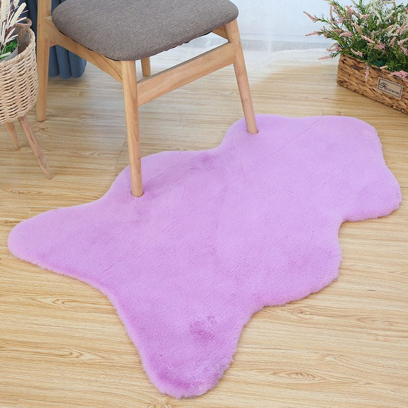 Tapis de décoration simple Multi couleur Couleur de couleur Couleur de tapis Coton Mélange de coton non glissant
