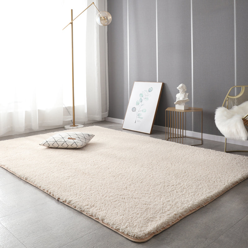 Rapis de couleur unie nordique Mulit Coton Mélange Coton Arelle Tapis Anti-Slip Backing Pet Friendly Indoor pour décoration