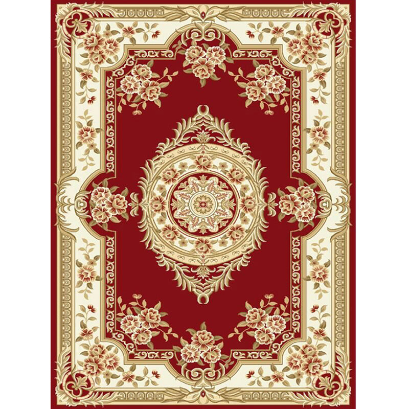 Alfombra de salón antiguo Área de flores múltiples alfombras Polyster Polyster sin deslizamiento Rug de interiores amigable para mascotas