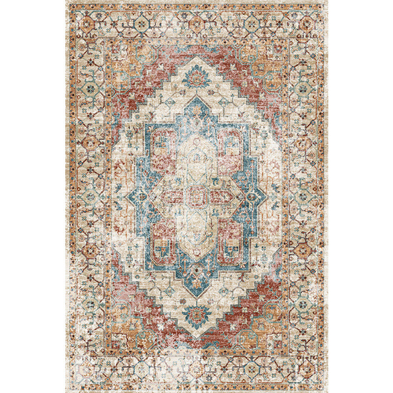 Shabby chic decoratietapijt Meerkleurig geometrisch bedrukt tapijt Antislip achterkant Huisdiervriendelijk wasbaar binnentapijt