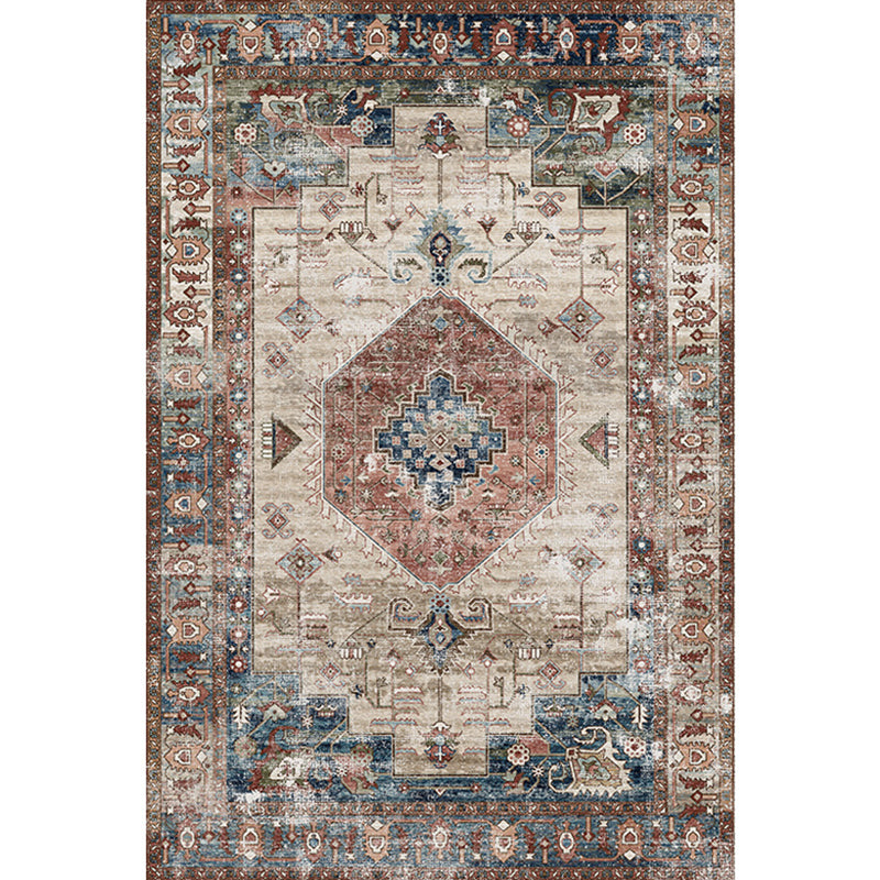 Shabby chic decoratietapijt Meerkleurig geometrisch bedrukt tapijt Antislip achterkant Huisdiervriendelijk wasbaar binnentapijt