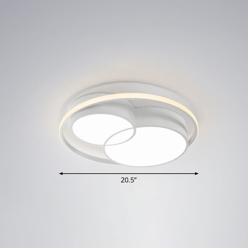 Ultrathin Bedroom Ceiling Mounted Fixture Acrylic Contemporary LED Flush Mount Lighting