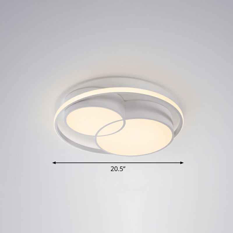 Ultrathin Bedroom Ceiling Mounted Fixture Acrylic Contemporary LED Flush Mount Lighting