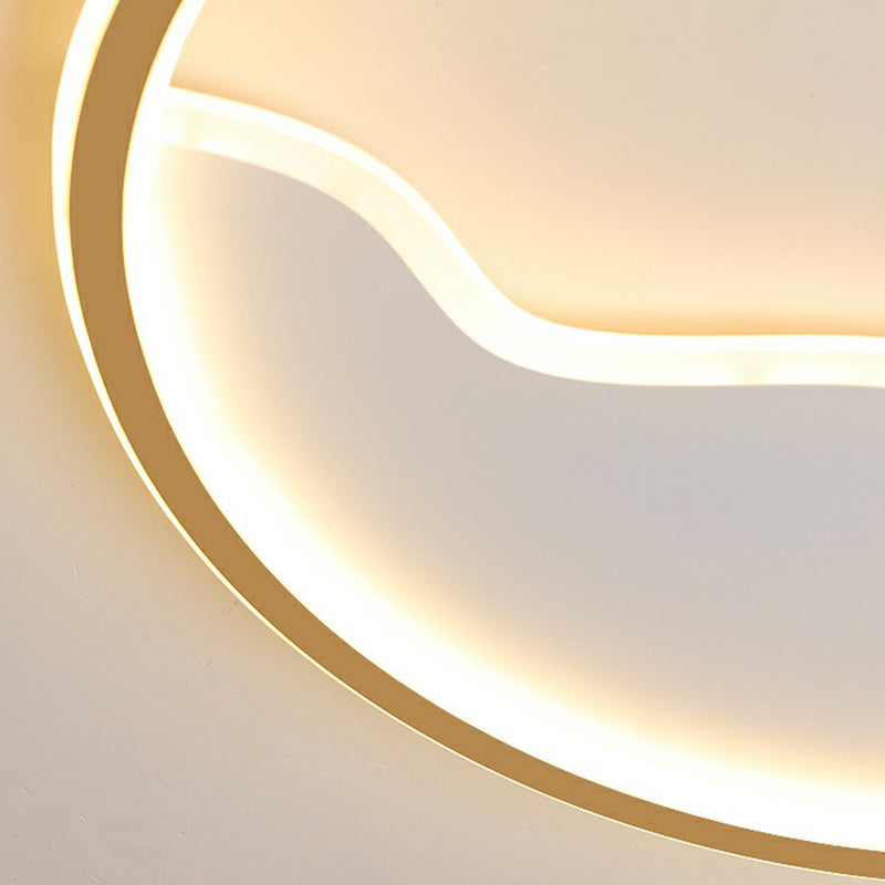 Berg Wandbild Deckenbeleuchtung Minimalistische Acryl LED Flush Mount Befestigung für Schlafzimmer