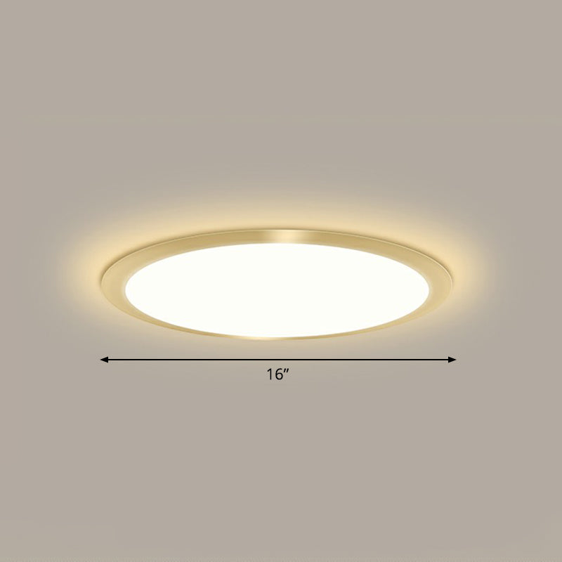 Flache LED Flush Mount Beleuchtung Minimalistische Acryl Deckenleuchte für Schlafzimmer