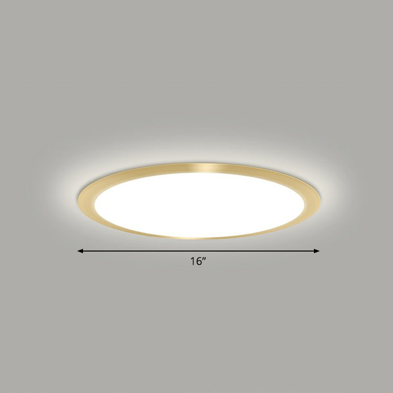Flache LED Flush Mount Beleuchtung Minimalistische Acryl Deckenleuchte für Schlafzimmer