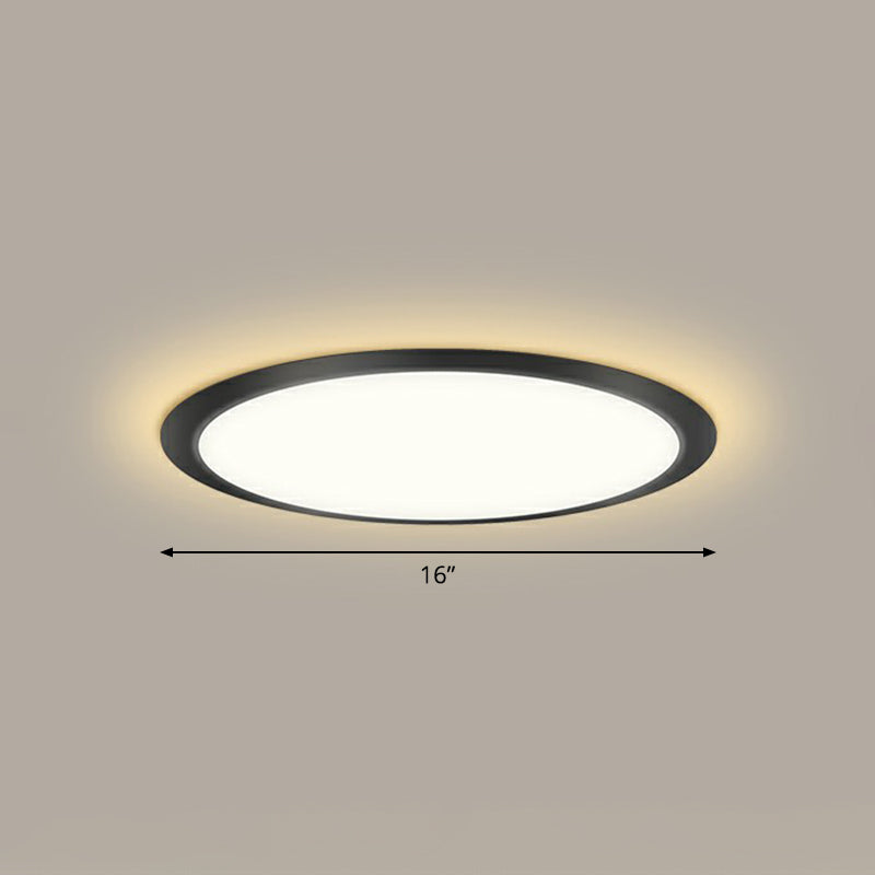 Flache LED Flush Mount Beleuchtung Minimalistische Acryl Deckenleuchte für Schlafzimmer