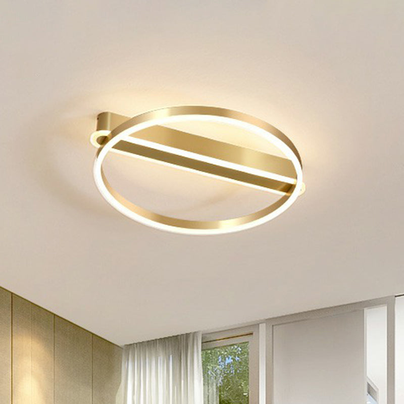 Gold o Flush Mount Halterung Minimalismus Metall LED Flush Mount Ceiling Light for Bedroom