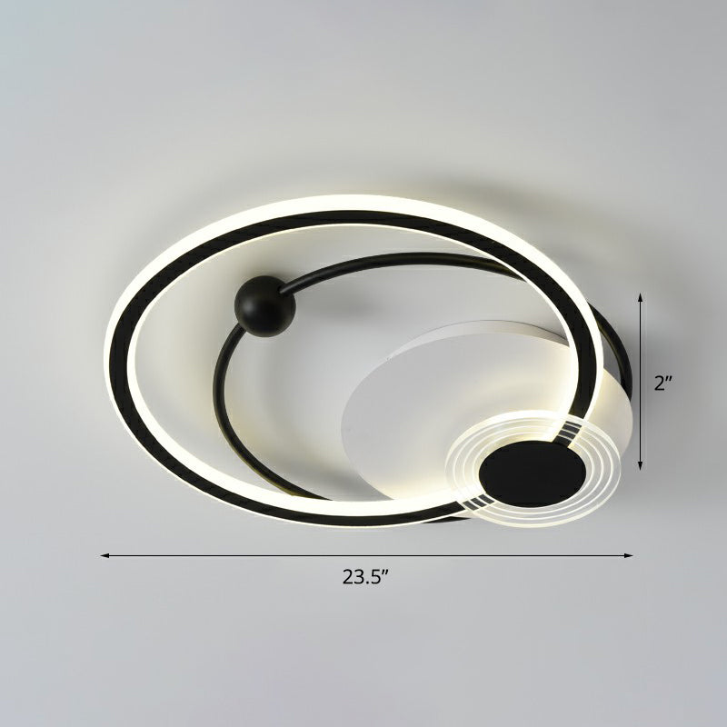 Loop Shaped Acryl Flush Mount Verlichting Eenvoud LED Plafond Licht voor slaapkamer