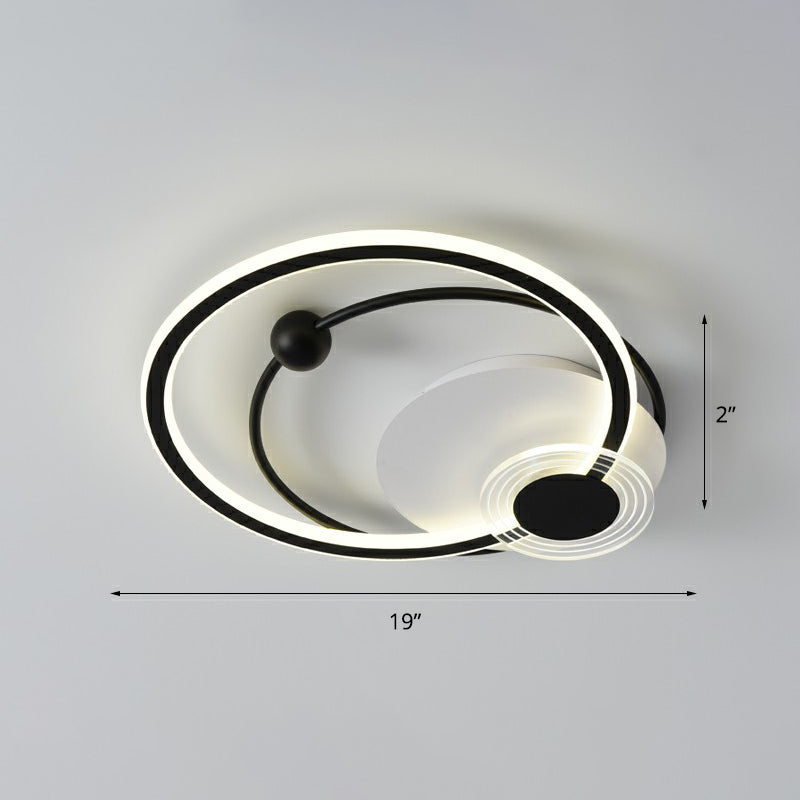 Loop Shaped Acryl Flush Mount Verlichting Eenvoud LED Plafond Licht voor slaapkamer