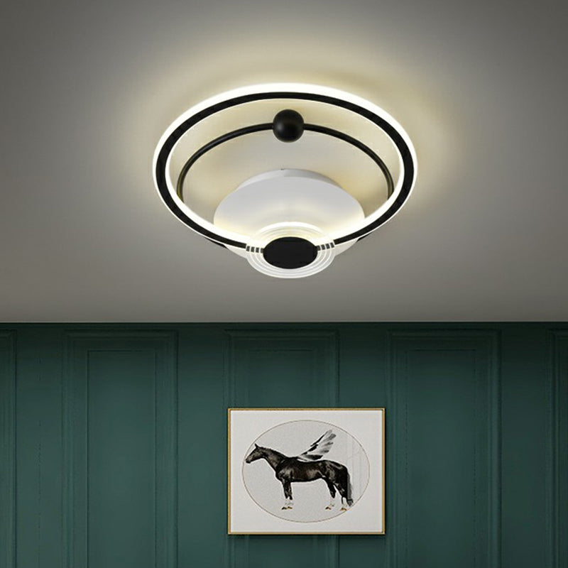 Loop Shaped Acryl Flush Mount Verlichting Eenvoud LED Plafond Licht voor slaapkamer