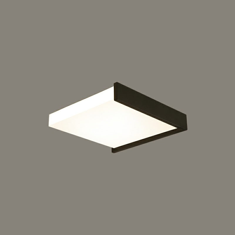 Nordic Square Led Flush Mount Deckenbefestigung Acryl Schlafzimmer Flush Licht in Schwarz und Weiß
