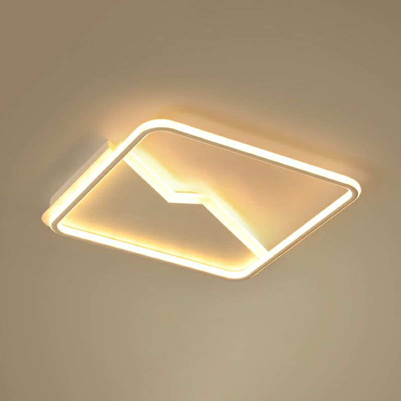 Moderne quadratische LED-Deckenleuchte aus Aluminium für Schlafzimmer-Unterputzleuchte