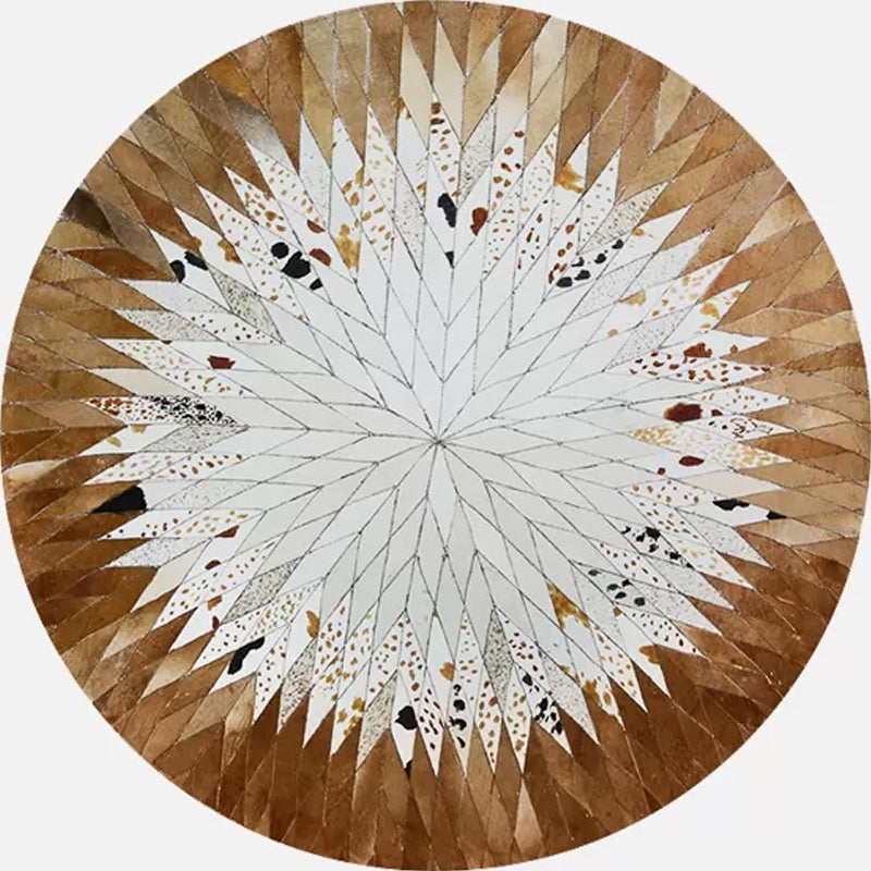 Scandinavian Living Room Rug Multi Colored Geo Printed Area Rug Non-Slip Backing Pet Friendly Indoor Rug