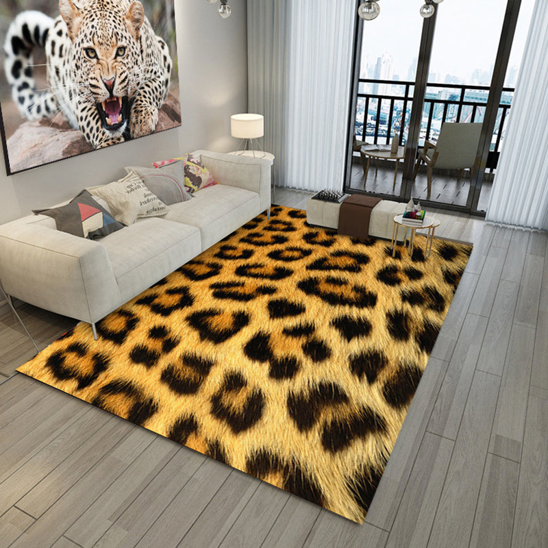 Tapis de salon décontracté à la peau animale multi-couleurs, tapis intérieur pyster Polyster antidérapant
