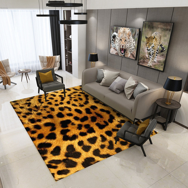 Tapis de salon décontracté à la peau animale multi-couleurs, tapis intérieur pyster Polyster antidérapant