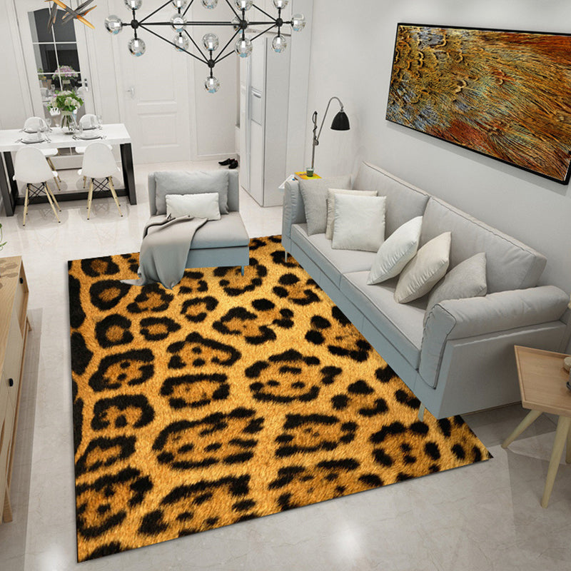 Tapis de salon décontracté à la peau animale multi-couleurs, tapis intérieur pyster Polyster antidérapant