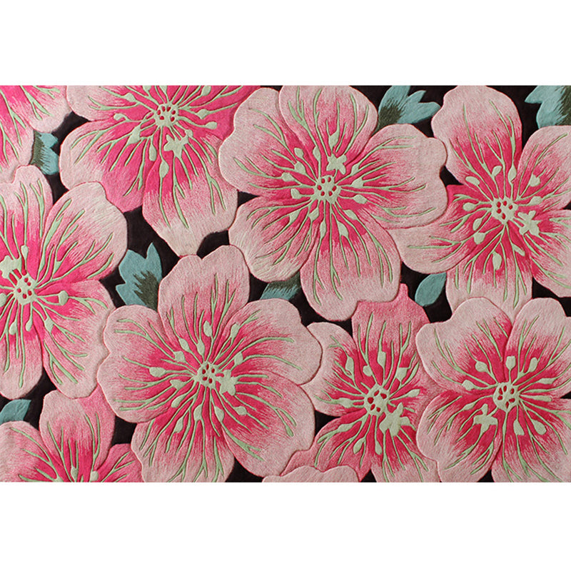 Frans land bloemenprint vloerkleed meerkleurig polypropyleen tapijt antislip achterkant vlekbestendig binnentapijt voor decoratie