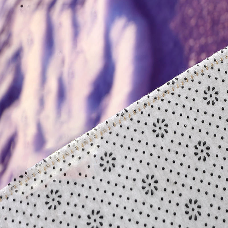 Minimalist Living Room Rug Multi Color Plant Patterned Rug Synthetics Anti-Slip Backing Easy Care Area Carpet