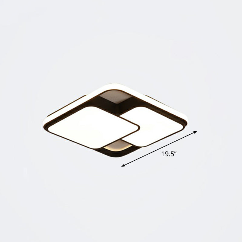 Overlappende plafondinbouwlamp Noordse acryl slaapkamer LED inbouwlamp