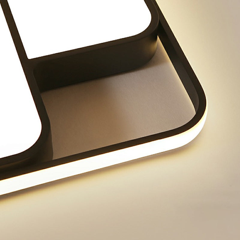 Overlappende plafondinbouwlamp Noordse acryl slaapkamer LED inbouwlamp