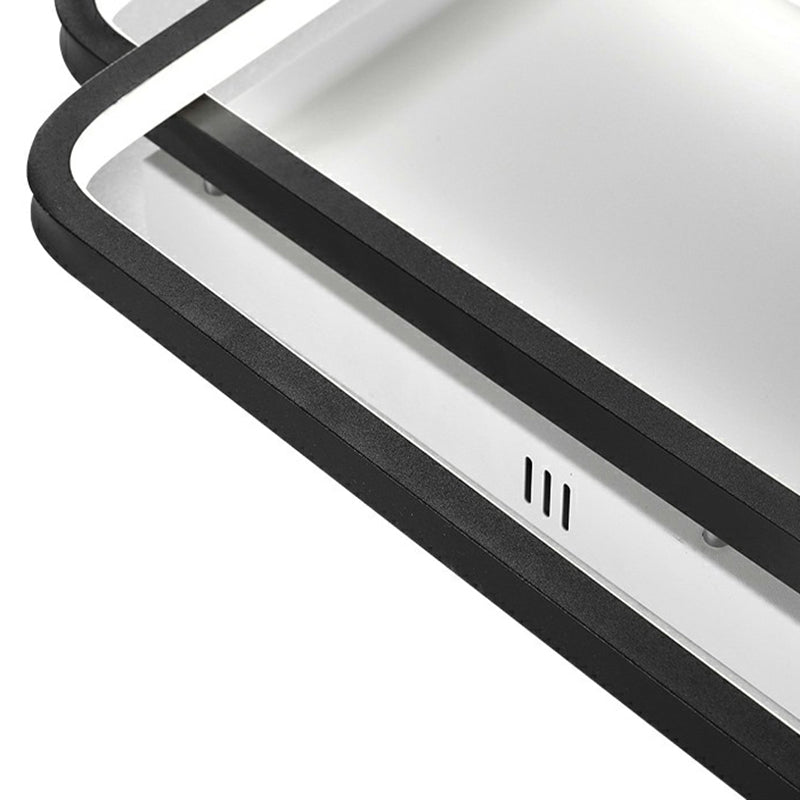 Acryl Parallelogramm Halbbündige Decke Licht minimalistisch Schwarz LED Flush montiert Lampe für Schlafzimmer