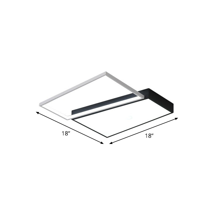 Schlafzimmer Led Deckenbefestigung Moderne Flush Mount Licht mit Trapezoid Acryl Schatten