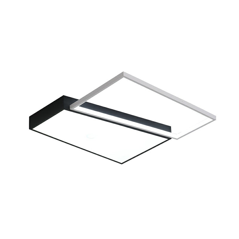 Schlafzimmer Led Deckenbefestigung Moderne Flush Mount Licht mit Trapezoid Acryl Schatten