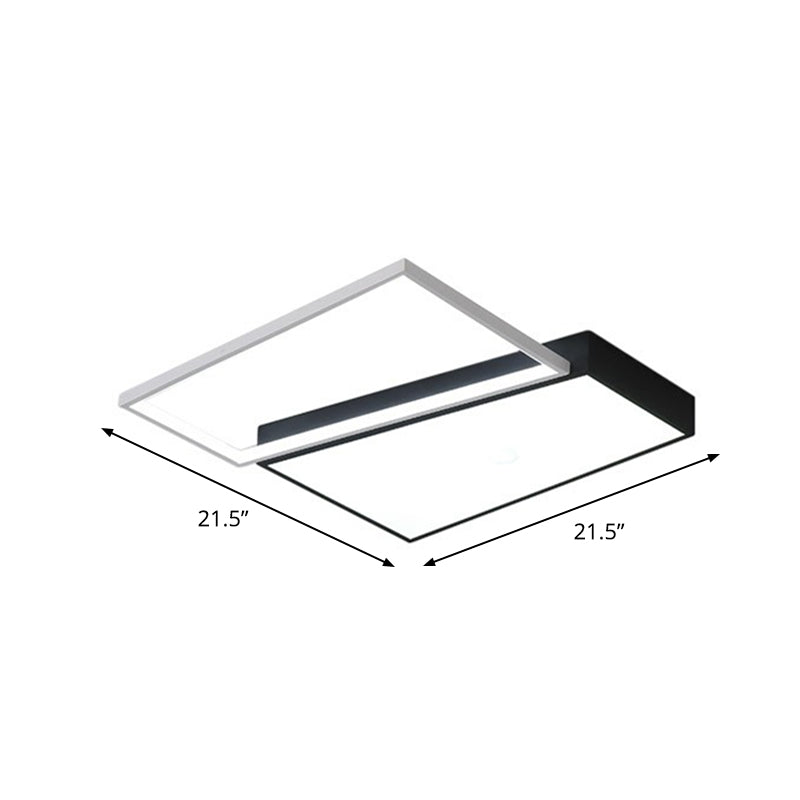 Schlafzimmer Led Deckenbefestigung Moderne Flush Mount Licht mit Trapezoid Acryl Schatten