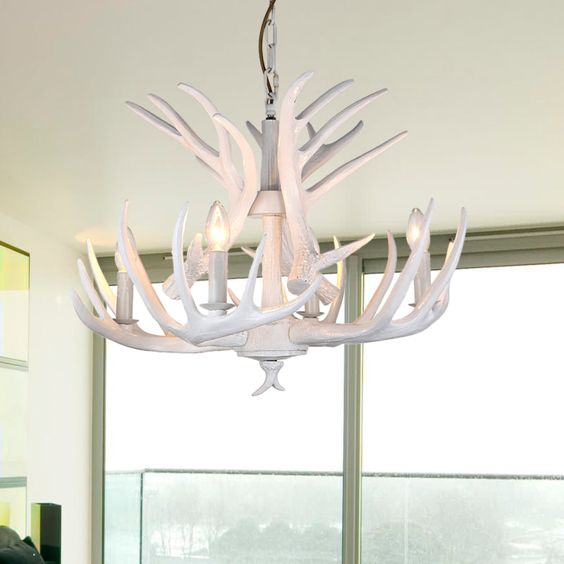 Lampe à lustre à bougie résine