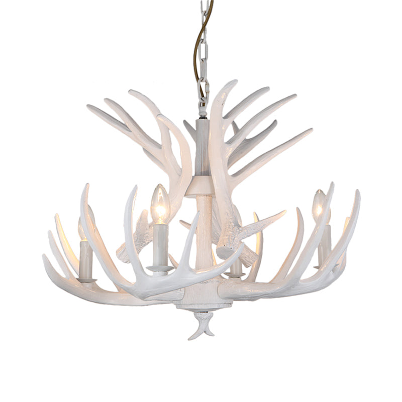 Lampe à lustre à bougie résine