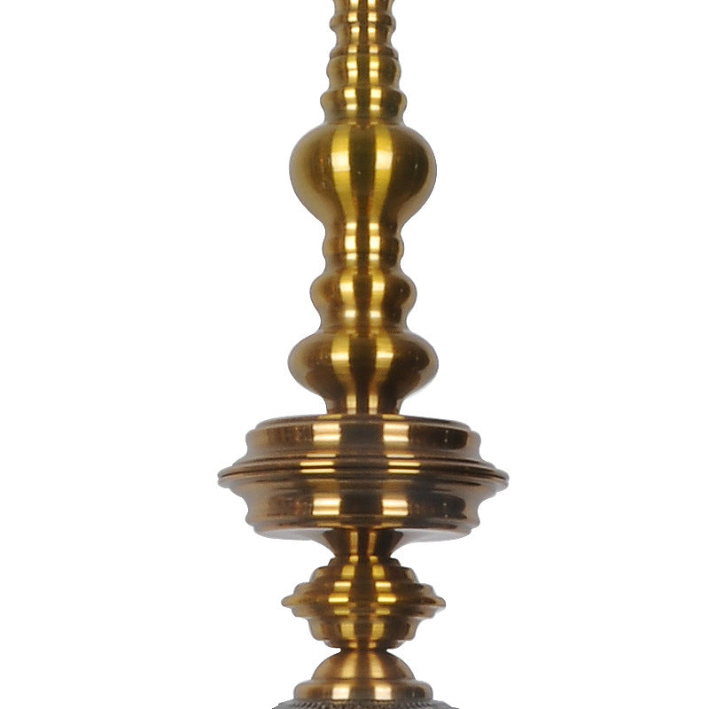 Pendentif plafond de balle traditionnel Ambre / verre fumé 1 ampoule suspendue pour couloir pour le couloir