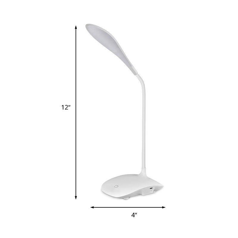 Lampada da scrivania a terza marcia LED Simple Style Touch Sensibility Plastic Lampada per il letto di studio
