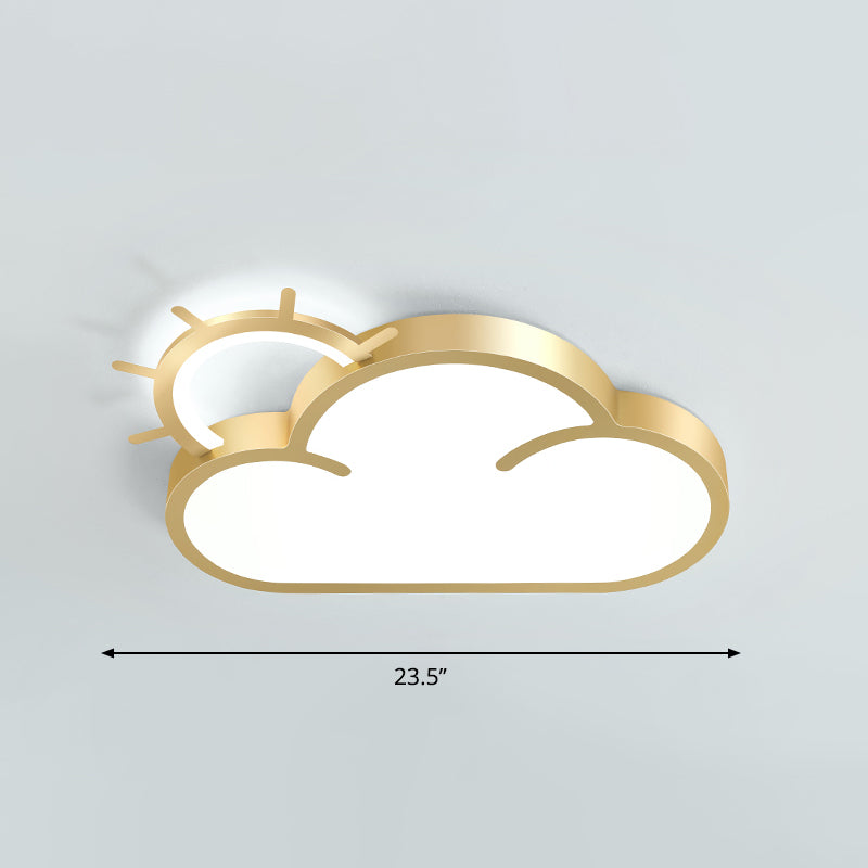 Cartoon Sunrise LED-Unterputz-Deckenleuchte, Acryl-Kinderzimmer-Unterputzleuchte