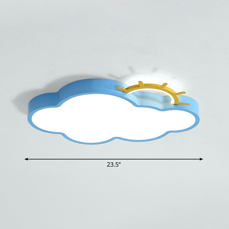 Cartoon Sunrise LED-Unterputz-Deckenleuchte, Acryl-Kinderzimmer-Unterputzleuchte