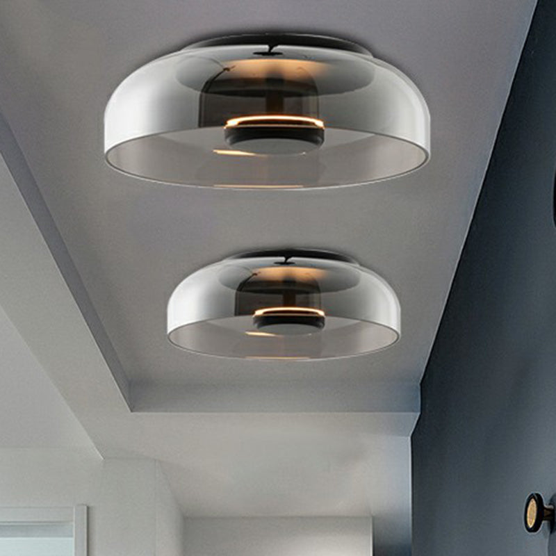 Plafonnier encastré à LED Bowl Luminaire encastré d'entrée en verre moderne