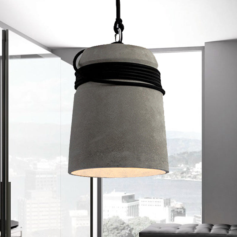 Black/Grey/Beige Finitura Sospensione Assunzione Sospensione Stile Industriale Cemento 1 Tavolo da pranzo Luce Luce a sospensione con corda