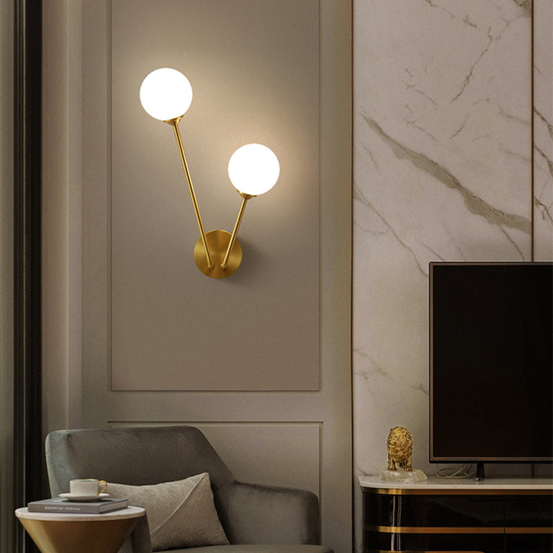 Branch Branch Wall Light Light Minimalistic Glass Sconce Apparecchiatura per la camera da letto