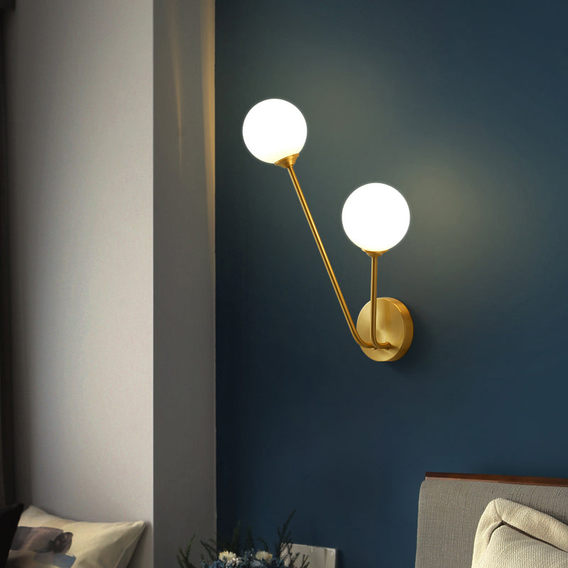 Branch Branch Wall Light Light Minimalistic Glass Sconce Apparecchiatura per la camera da letto