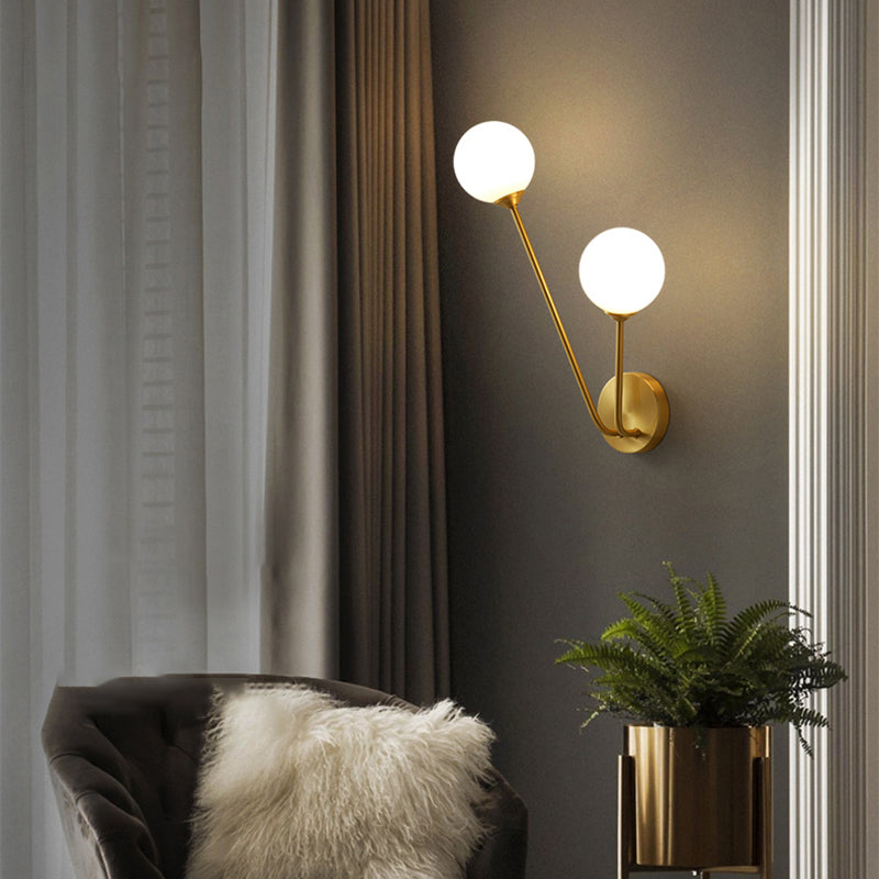 Branch Branch Wall Light Light Minimalistic Glass Sconce Apparecchiatura per la camera da letto