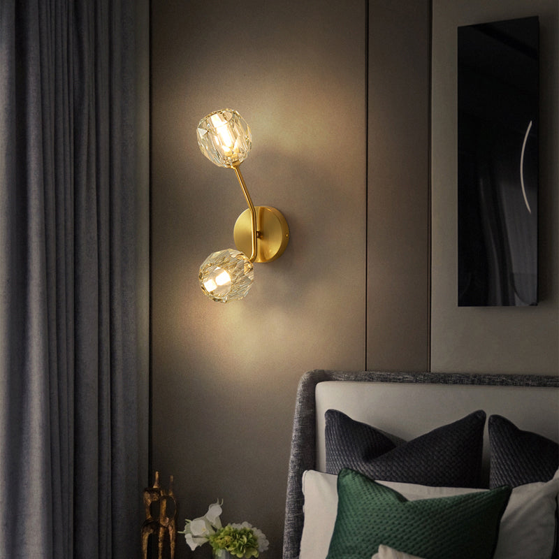 Branch Branch Wall Light Light Minimalistic Glass Sconce Apparecchiatura per la camera da letto