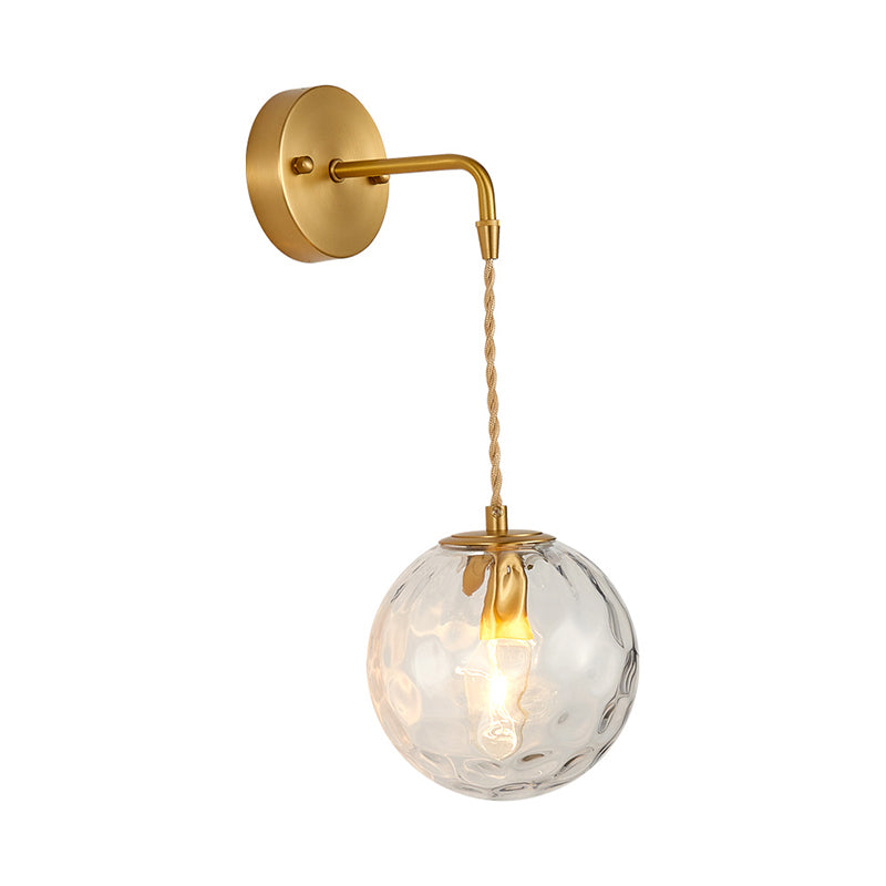 Postmodern Small Wall Hanging Light Metallic Single-Bulb Bedside Reading Wall Lamp