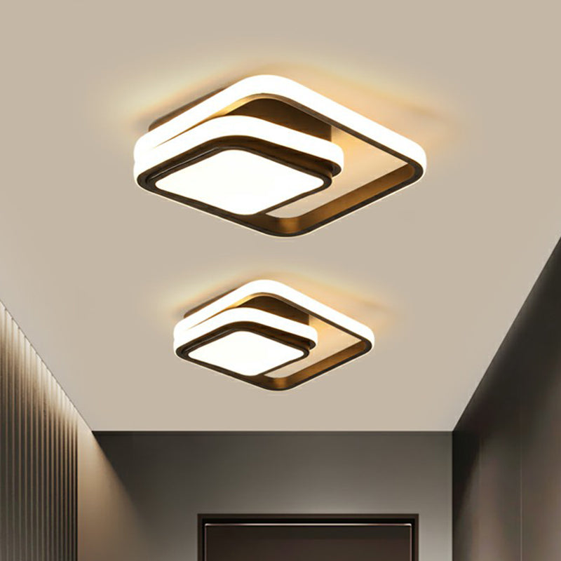Klein Geometrisch Gevormde Plafond Flush Mount Nordic Metal Foyer LED Flush Mount Light
