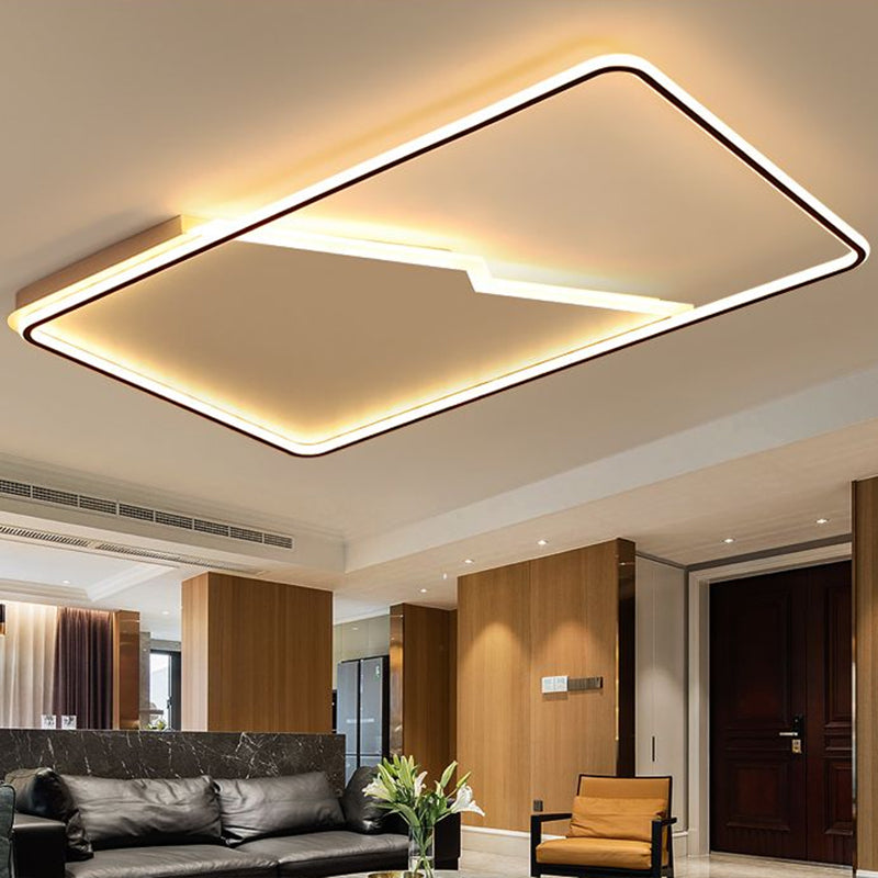 Rechthoek inbouw led-licht eenvoud acryl wit inbouw plafondarmatuur voor slaapkamer