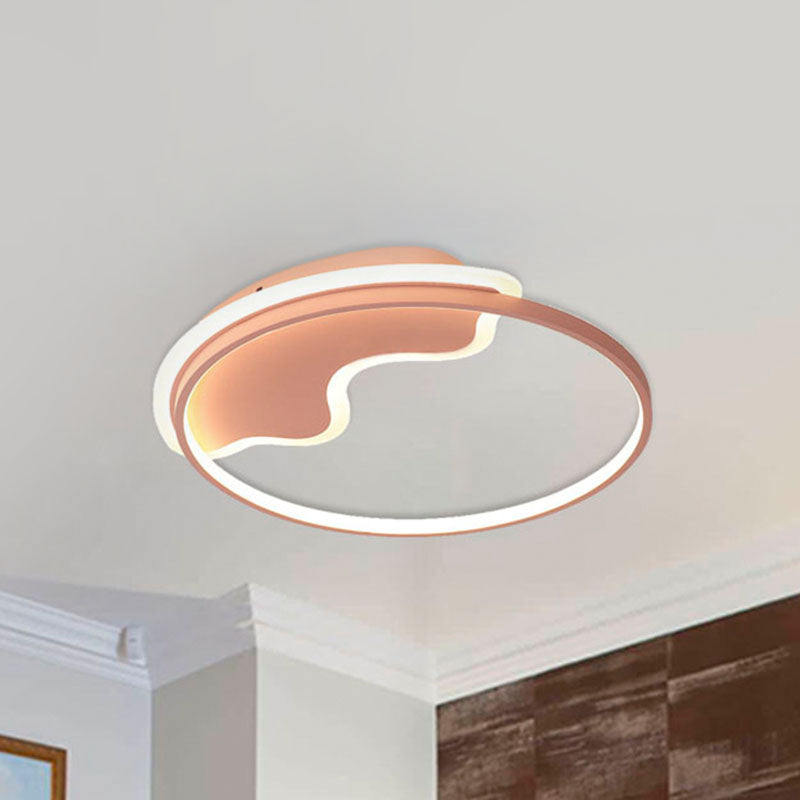Nordic Style Mountain Flush Ceiling Light Acrylic Ceiling Lamp for Living Room Foyer