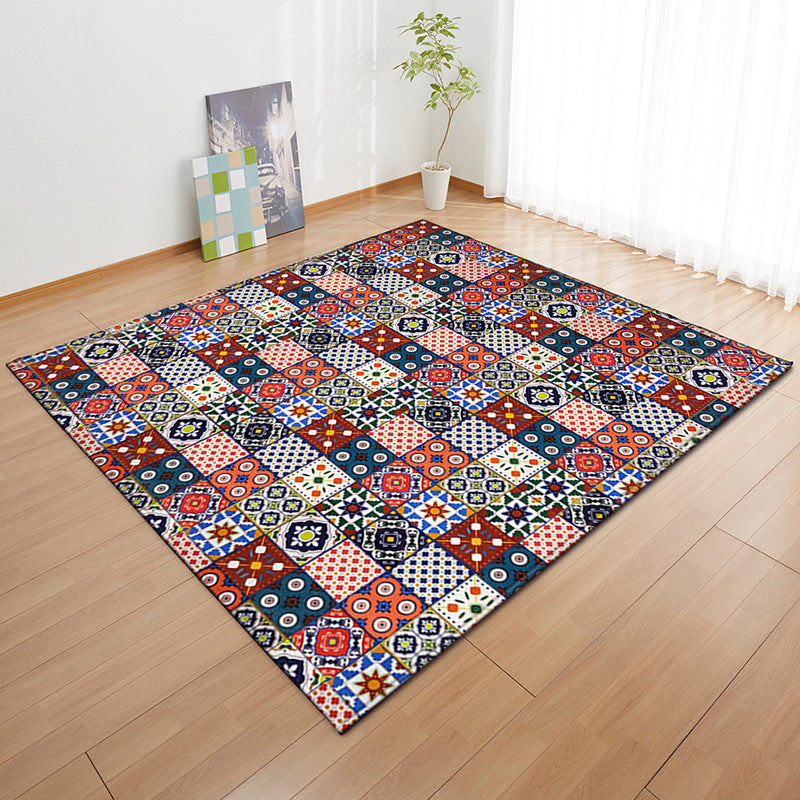 Tapis en brique de couleur marocaine Tapis d'intérieur synthétique Multi couleurs Tapis sans glissement de la zone amicale pour animaux de compagnie pour décoration