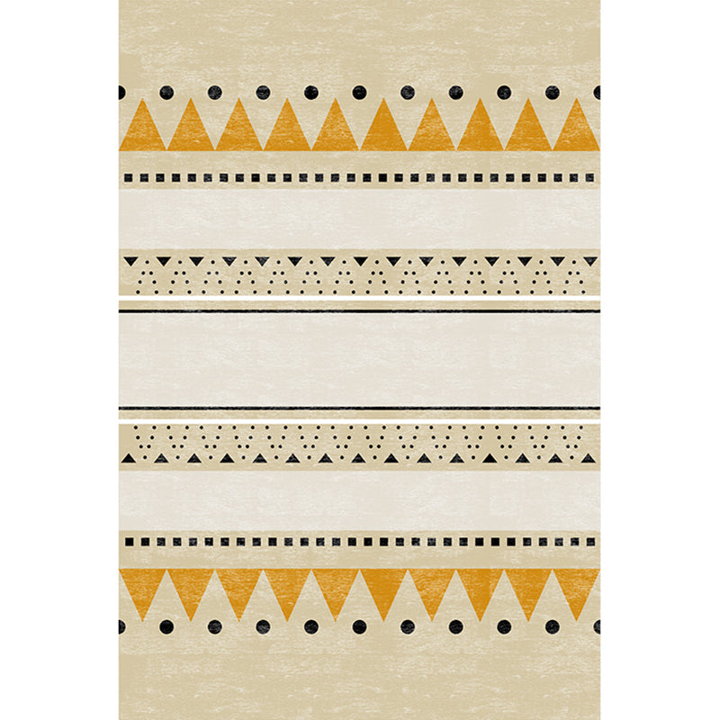 Tapis géométrique décontracté tapis multi-couleurs synthétique tapis intérieur non glissant la machine de support de la machine lavable