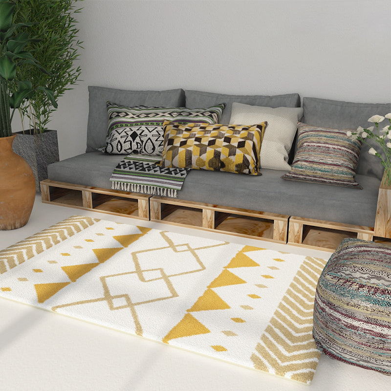 Multi-colour comfort Tapicaal Polypropyleen Geometrisch patroongebied Tapijt Niet-slip achterste backing Stain-resistente binnenvleinikant voor decor