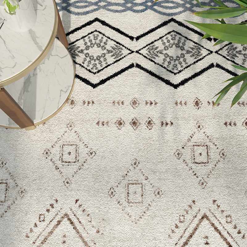 Multi-colour comfort Tapicaal Polypropyleen Geometrisch patroongebied Tapijt Niet-slip achterste backing Stain-resistente binnenvleinikant voor decor