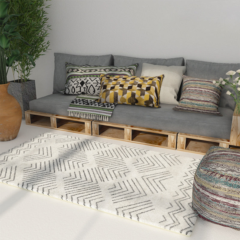 Multi-colour comfort Tapicaal Polypropyleen Geometrisch patroongebied Tapijt Niet-slip achterste backing Stain-resistente binnenvleinikant voor decor